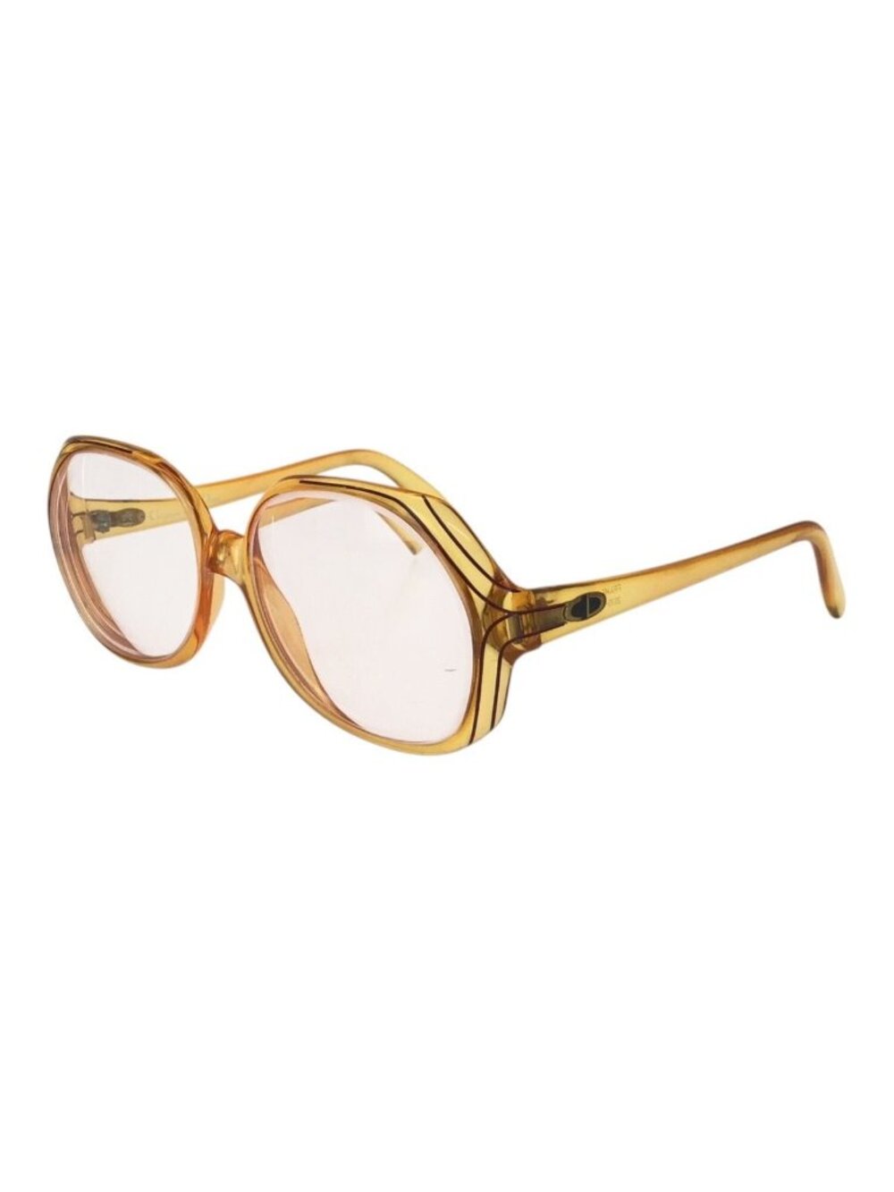Dior Vintage Optil 52 14 Orange Acetate Sunglasses Frame Eyewear